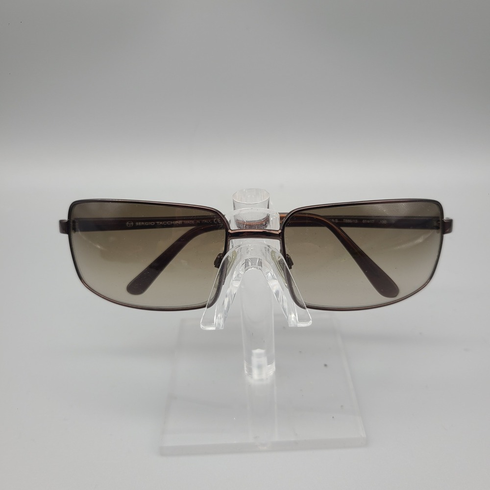 Sergio Tacchini S.T. 1119-S T886/13 Bronze Rectangle Sunglasses Italy 61-17-130